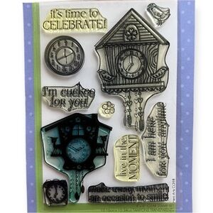 Hero Arts Cuckoo Clear Stamp Set Clocks